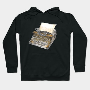 Vintage Typewriter - Vintage Objects - Gifts for writers. Hoodie